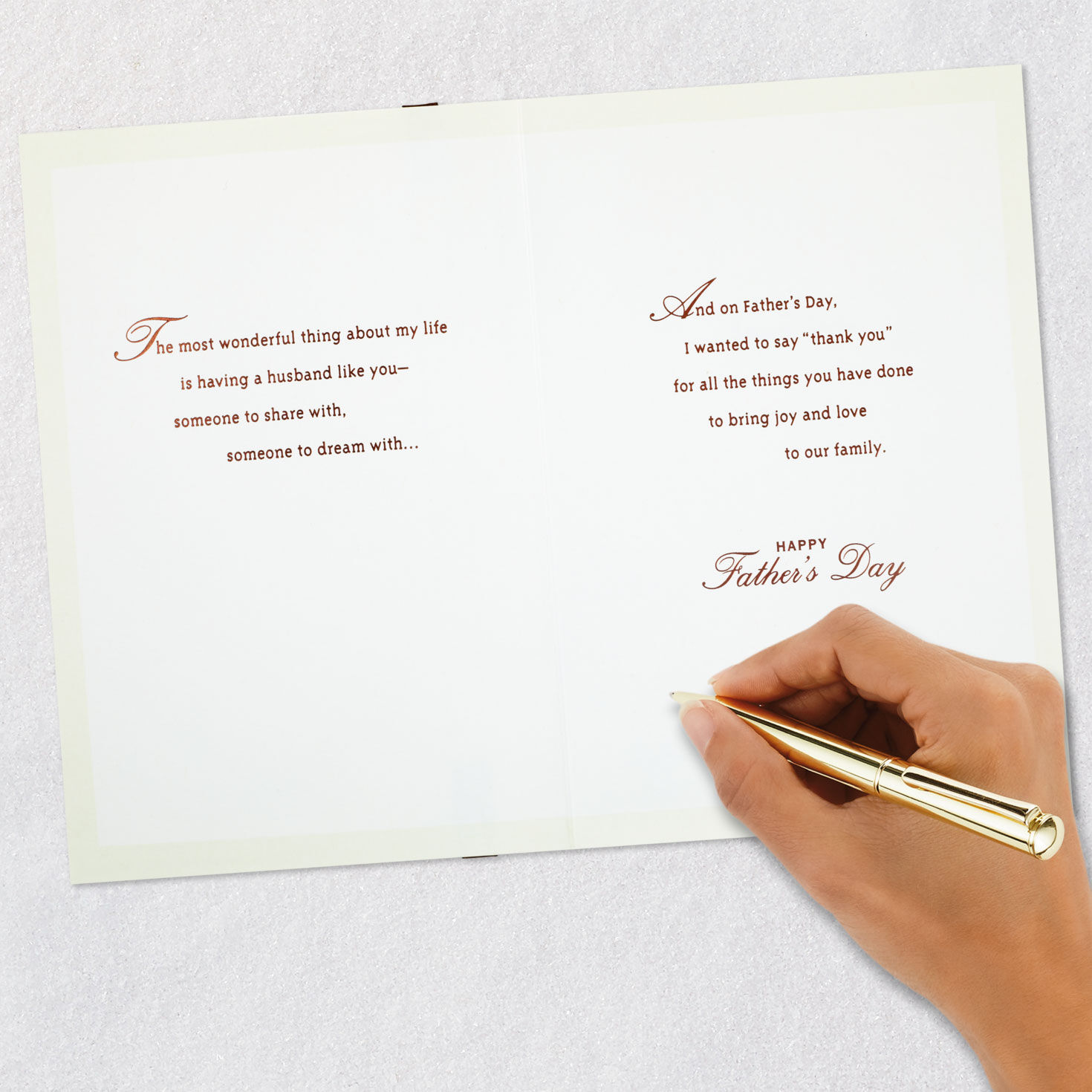 Elegant Neutrals Father's Day Card for Husband  image number 7