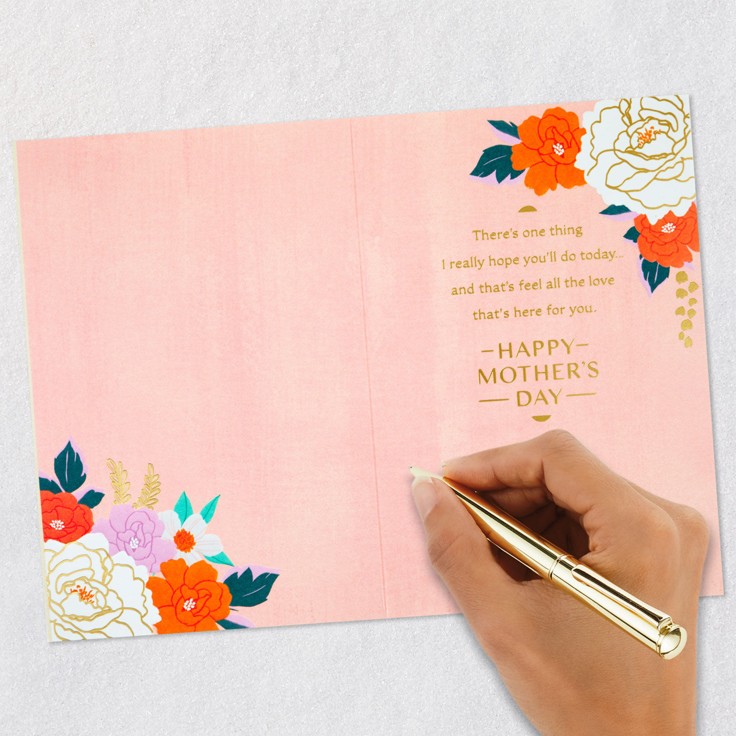 Flowers in Vase Mom Mother's Day Card Signing card image number 6