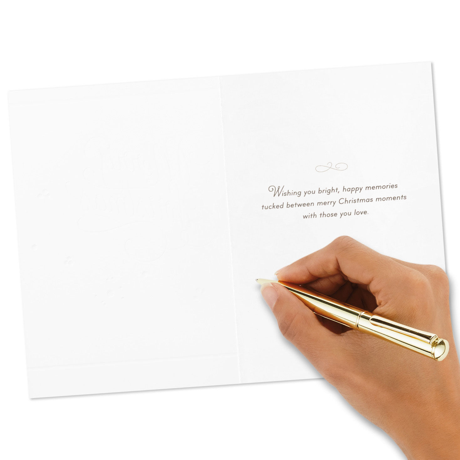 Merry Christmas Poinsettia Wreath Boxed Christmas Cards, Pack of 16, , large image number 6