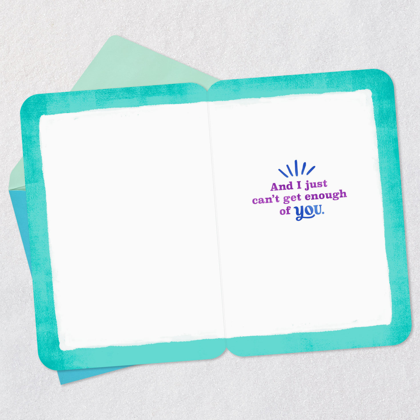 Damn, I Love You Romantic Love Card Open card with envelope image number 3