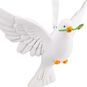 White Dove Christmas Ornament closeup view image number 5
