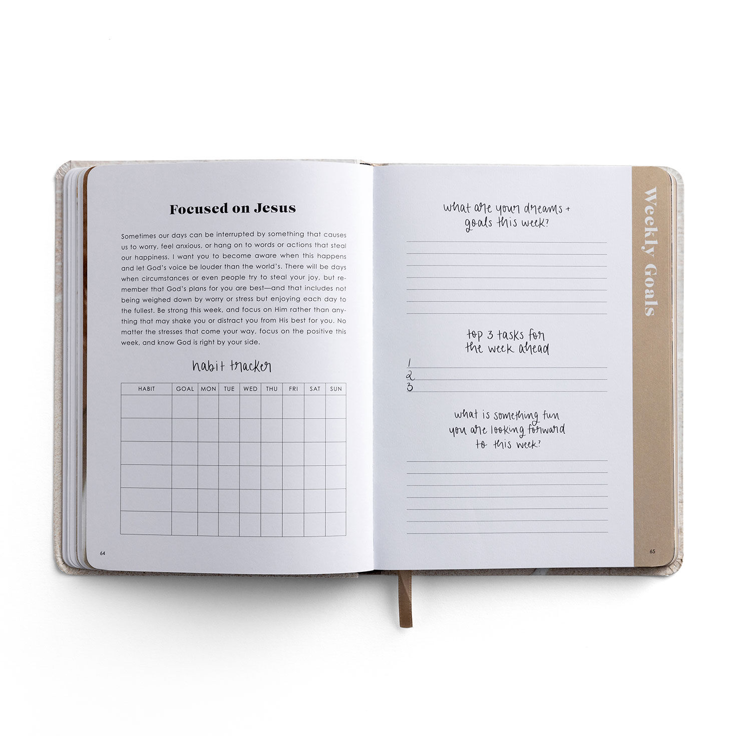Inspirational Productivity Journal inside spread image number 4