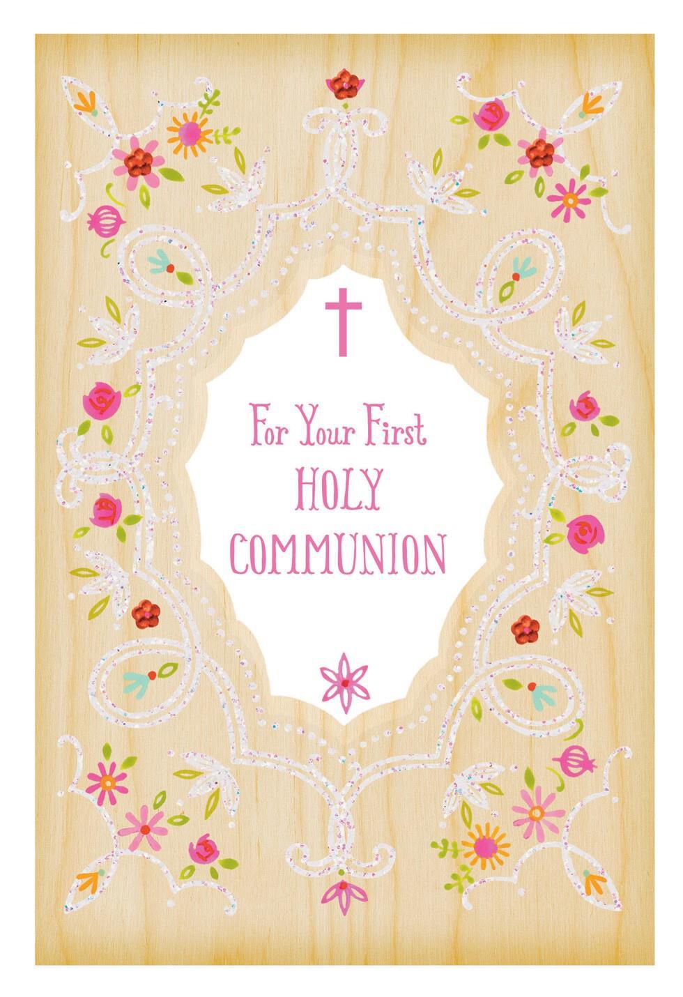 Every Grace and Blessing First Holy Communion Card for Her