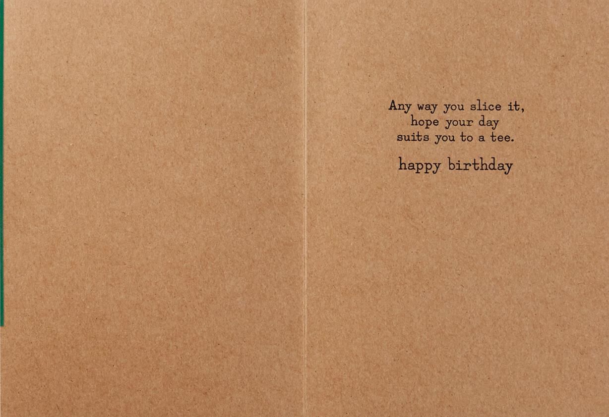 Way Above Par Birthday Card
