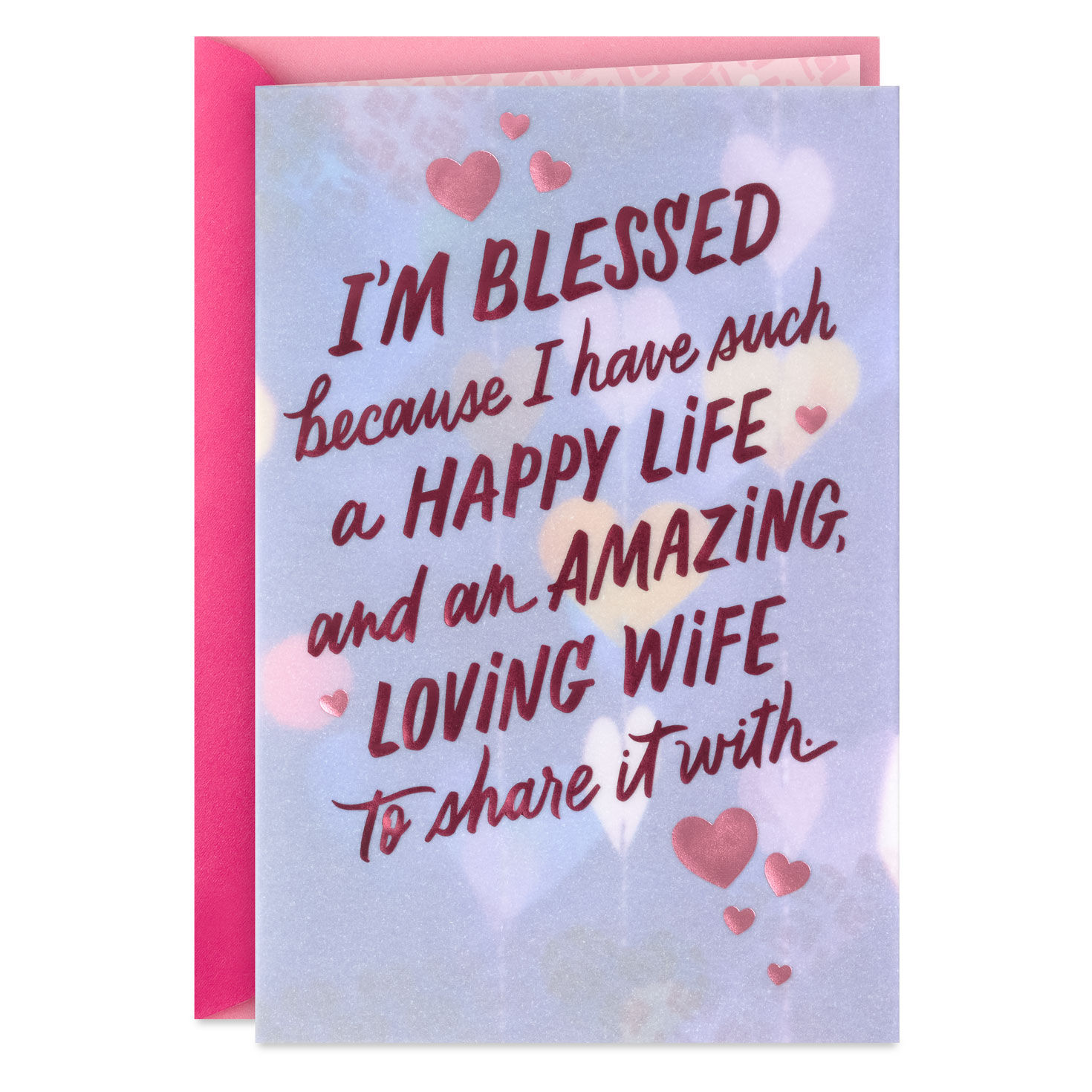 Blessed With a Happy Life and Amazing Wife Valentine's Day Card for only USD 6.99 | Hallmark