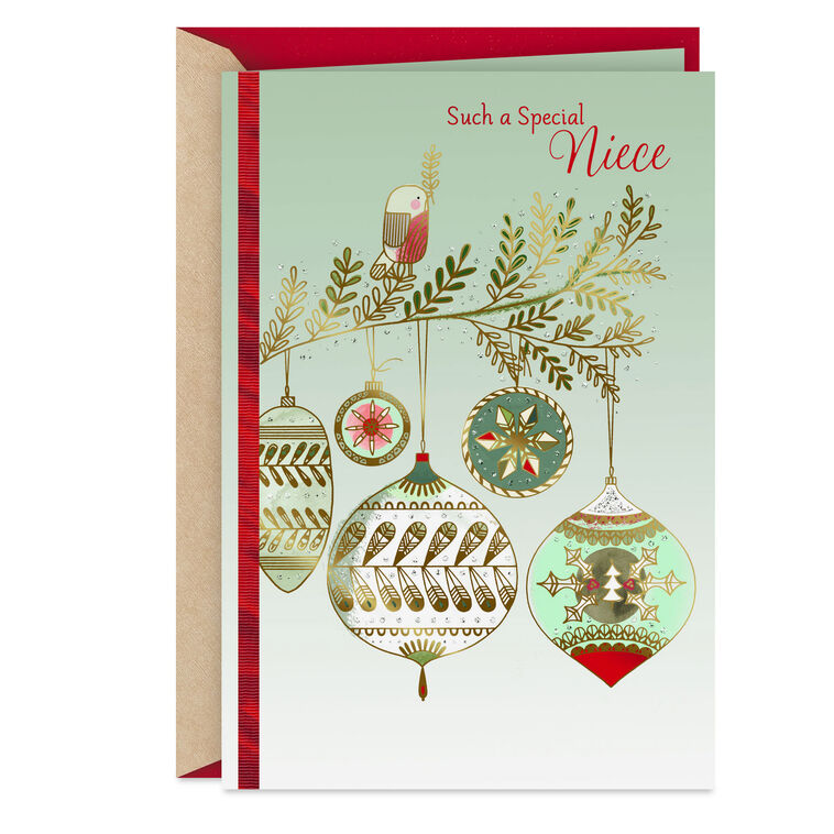 You Make Our Family Tree More Fun Christmas Card for Niece