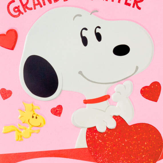 Peanuts® Snoopy Hugs Valentine's Day Card for Granddaughter, , large image number 4