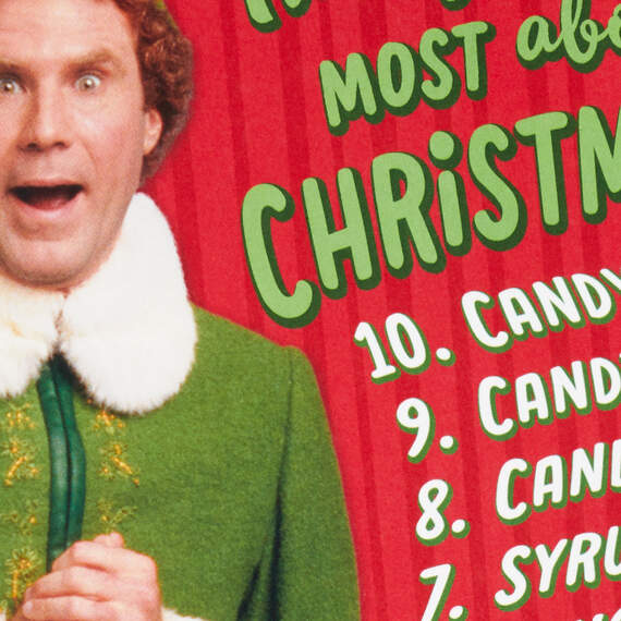 Elf Buddy the Elf™ Things I Like Most Musical Pop-Up Christmas Card, , large image number 4