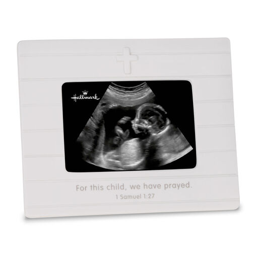 For This Child We Prayed Sonogram Porcelain Picture Frame, 3.75x2.5, 