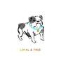 Bulldog Loyal and True Friendship Card, , large image number 1