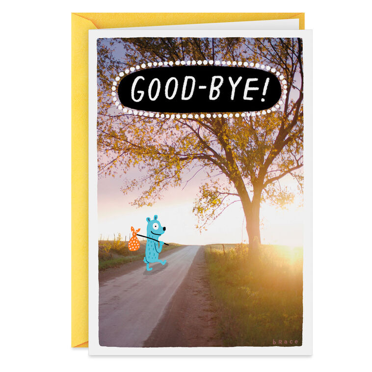 Fun Goodbye Note Hallmark Goodbye Cards Printable Free, Printable Farewell Card