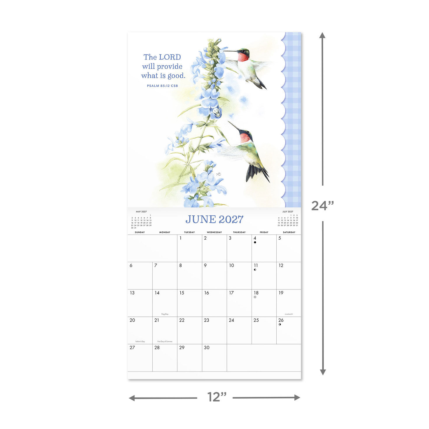 Marjolein Bastin Nature 2027 12-Month Wall Calendar measurement image number 4
