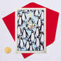 Festive Penguin Standing Out in a Crowd Funny Christmas Card, , large image number 5