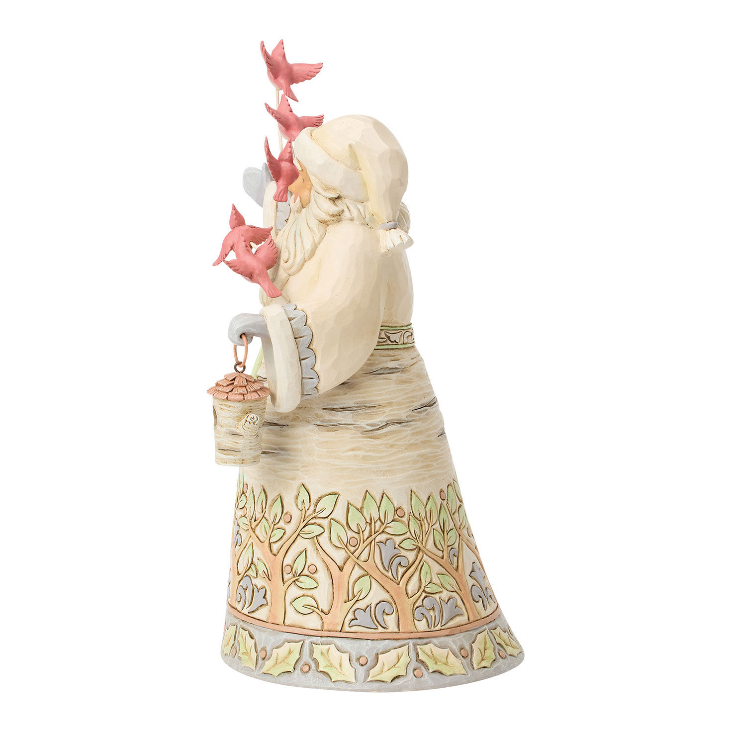 Santa With Pink Birds Jim Shore Statue Side image number 3