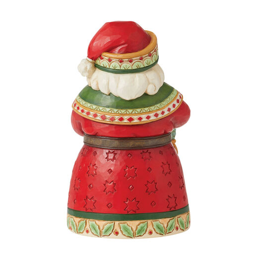 Jim Shore Pint-Sized Santa With Christmas Cookies Figurine, 5.1", 