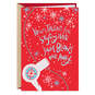 White Glitter Blow Dryer Christmas Card for Hairdresser, , large image number 1