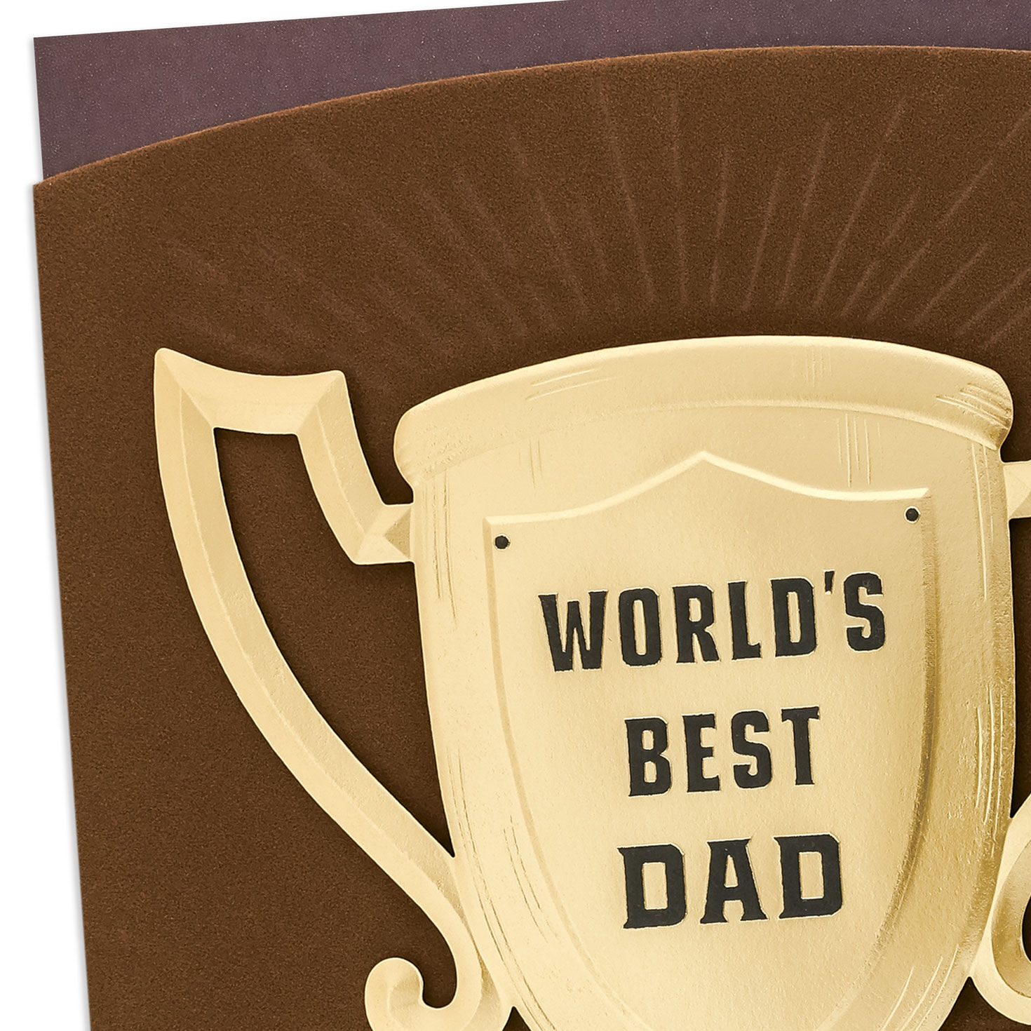 Gold Trophy Father's Day Card Card Front Detail image number 4
