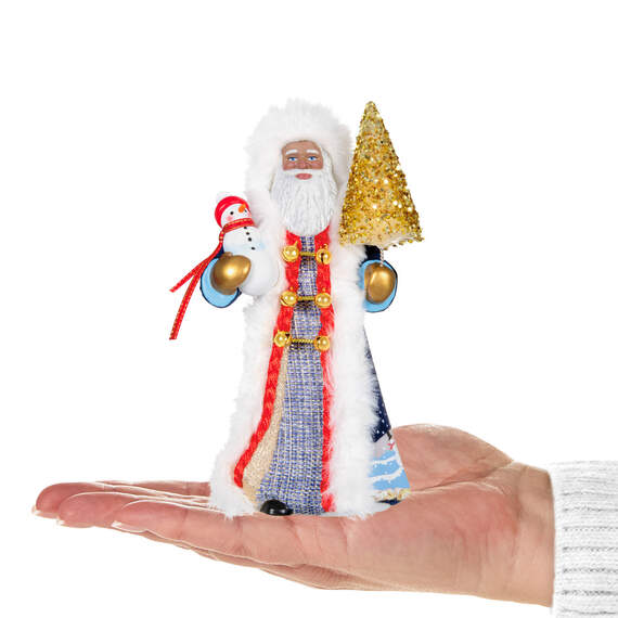 Black Father Christmas Ornament, , large image number 4