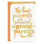 Promoted to Grandparents New Grandbaby Card Card Front image number 1