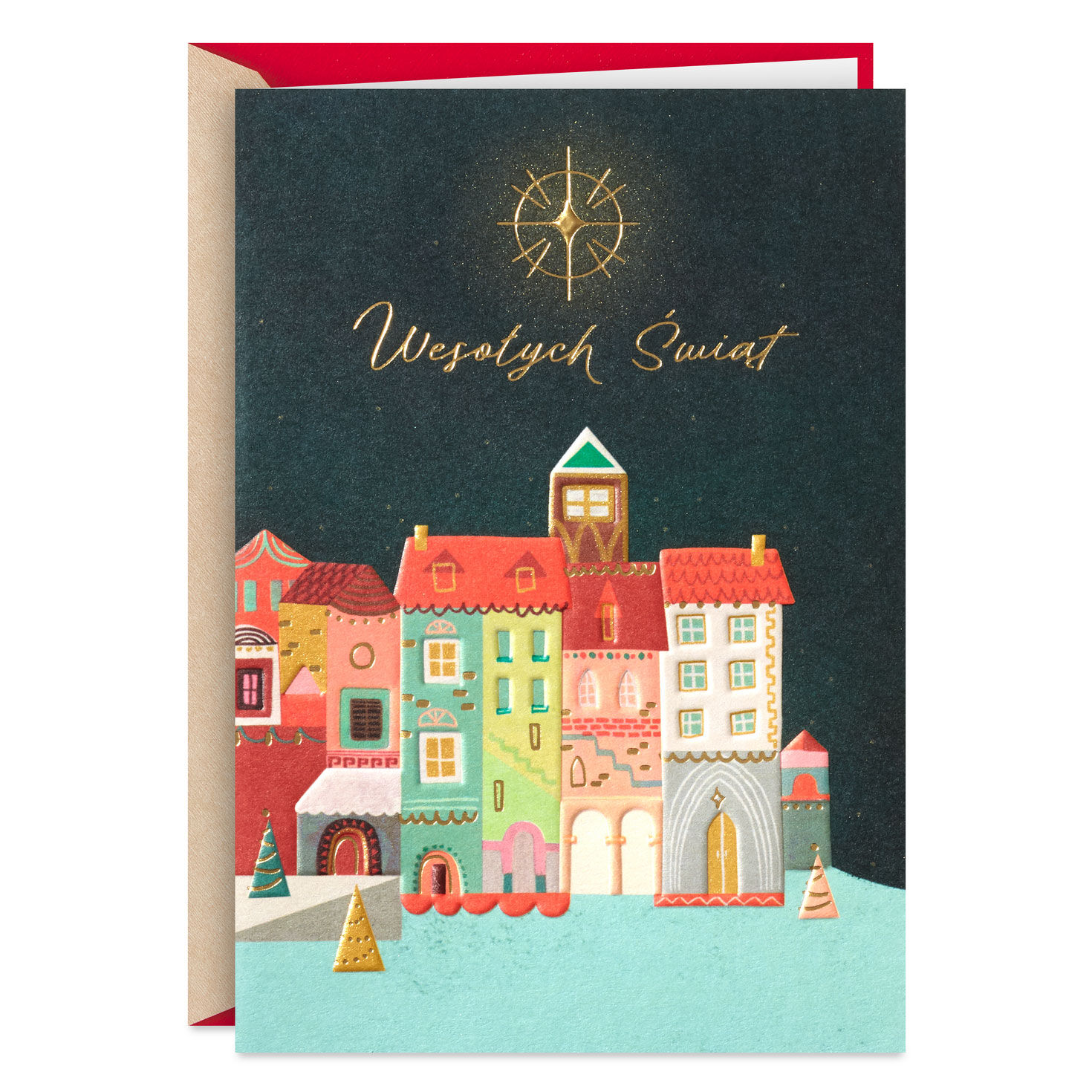 Light and Laughter Polish-Language Christmas Card