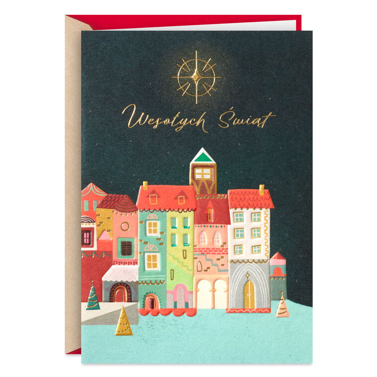 Light and Laughter Polish-Language Christmas Card