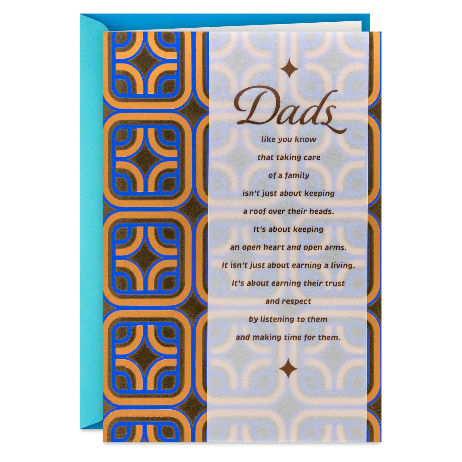 Steady, Strong, Loving and Reliable Father's Day Card for Dad