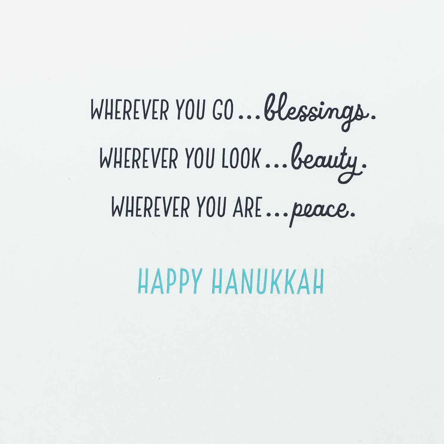 Blue Starburst Hanukkah Card Sentiment image number 2