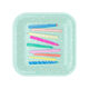 Festive Candles Square Dessert Plates, Set of 8