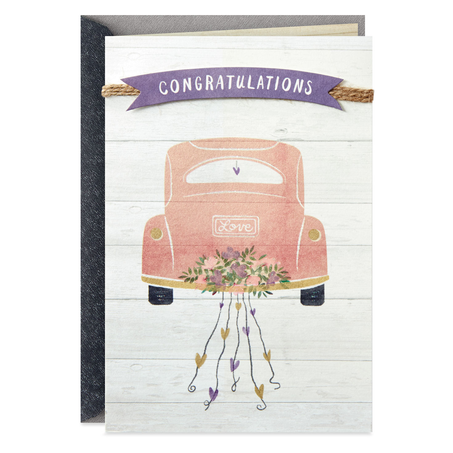 Lifetime of Happiness and Love Wedding Card