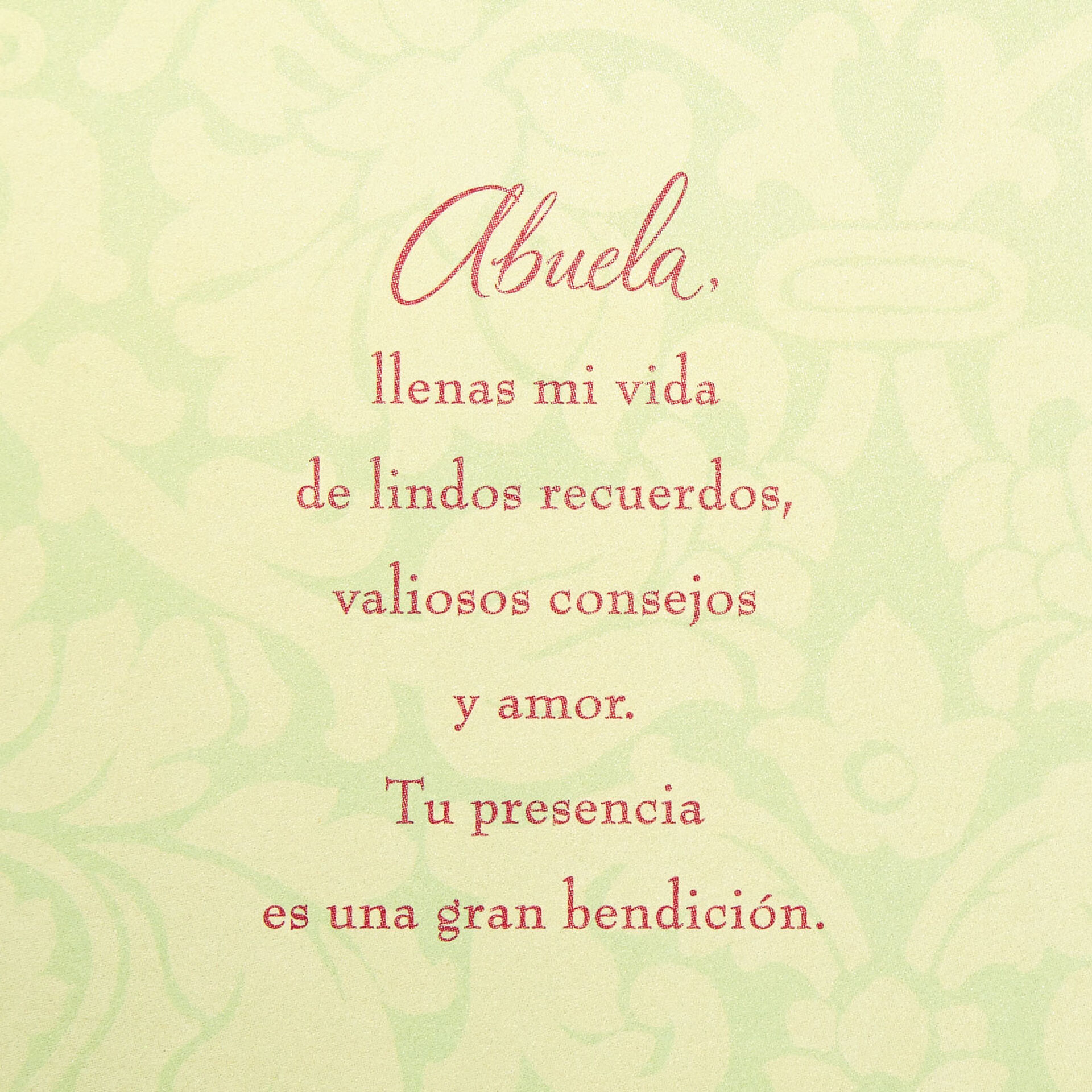 Your Beautiful Heart Spanish-Language Birthday Card for Grandma