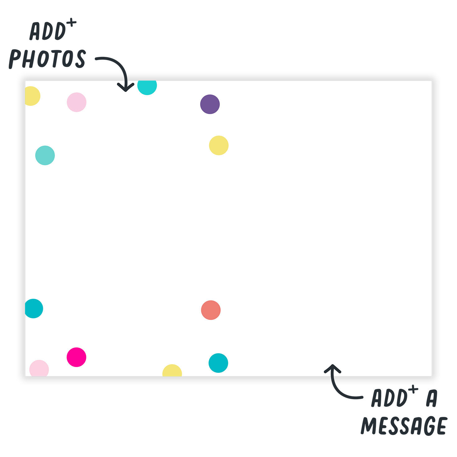 Confetti in Clear Balloons Personalized Card  image number 3