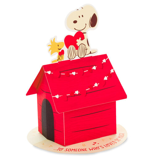Peanuts® Snoopy and Woodstock Loved 3D Pop-Up Valentine's Day Card, 