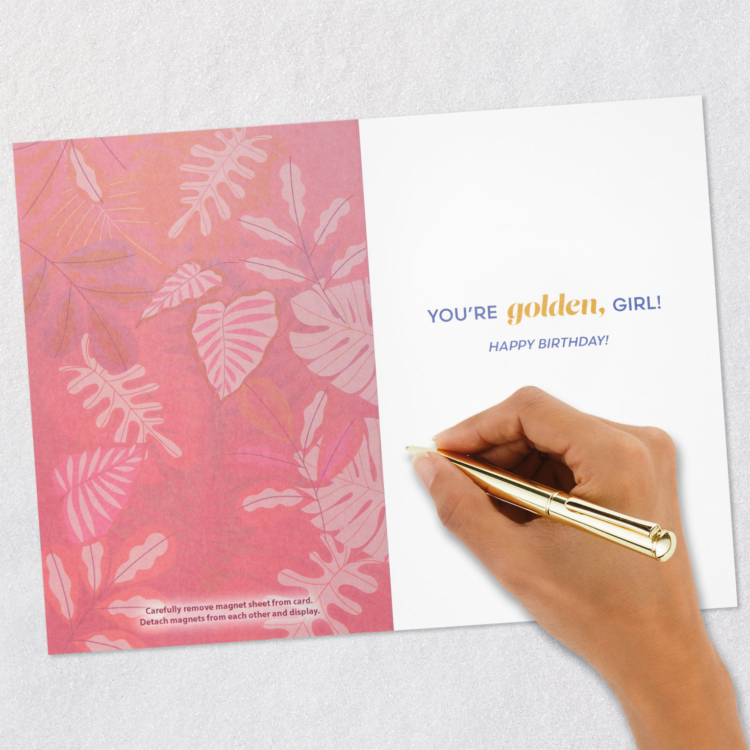 The Golden Girls You Are Golden, Girl Birthday Card With Removable Magnets, , large image number 7
