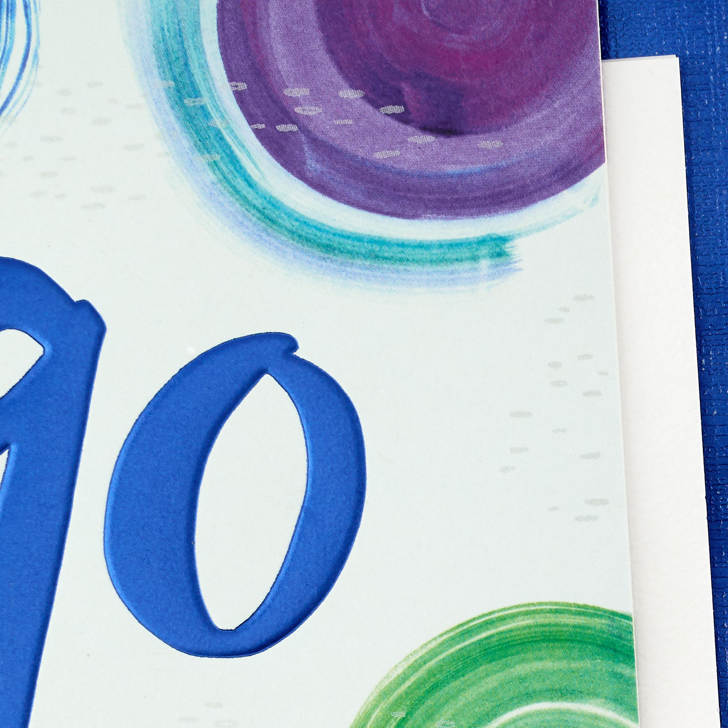 Rippling Circles 90th Birthday Card Card Front Detail image number 5