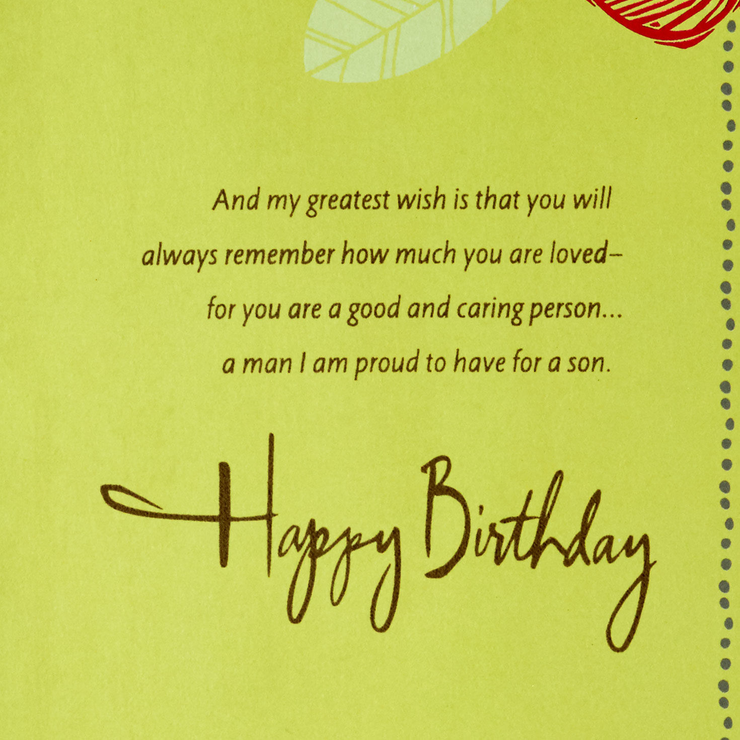 So Many Wishes for You in My Heart Birthday Card for Son, , large image number 3
