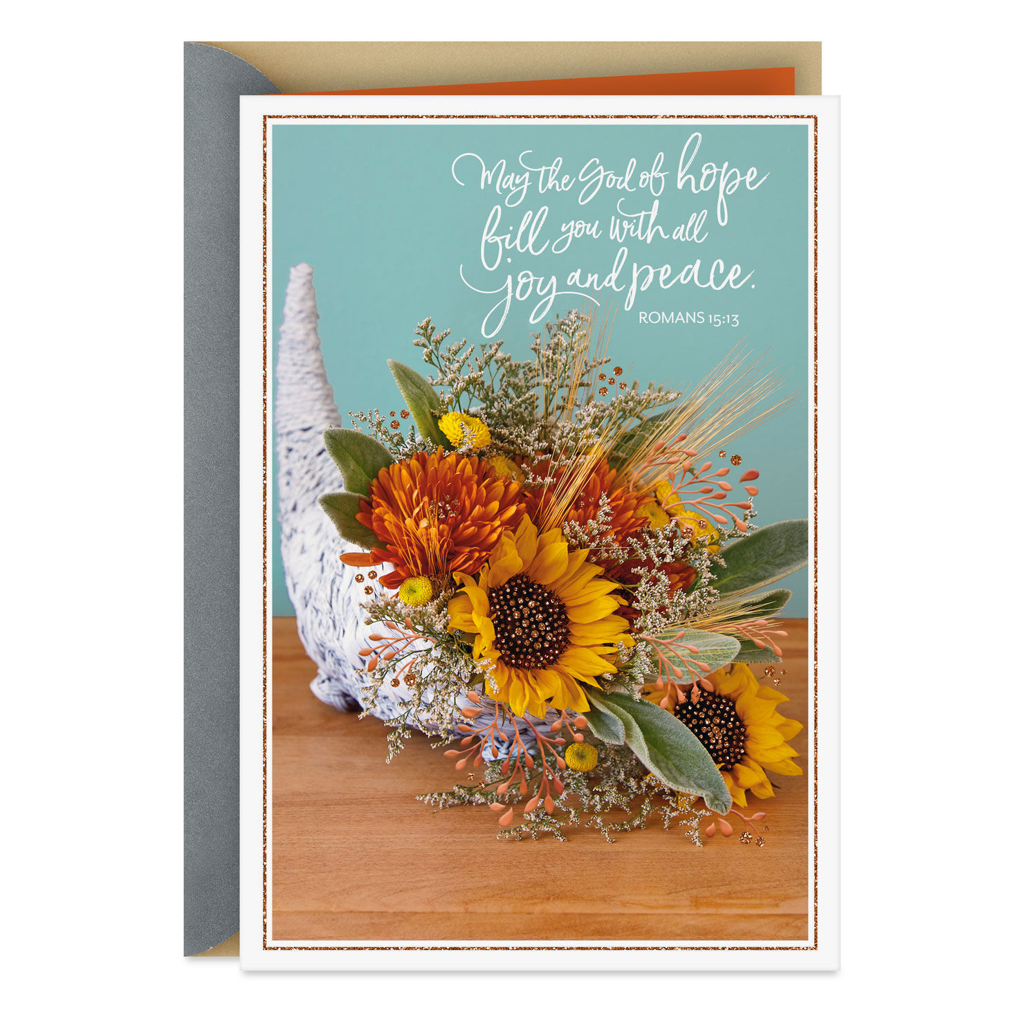 Asking the Lord to Bless You Religious Thanksgiving Card