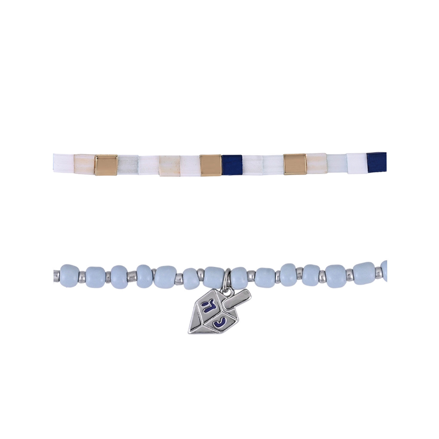 4 Piece Hanukkah Bracelet Set upclose detail image number 2