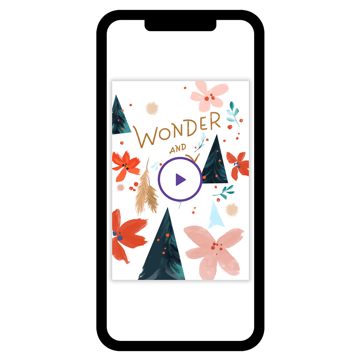 Wonder and Joy Christmas eCard