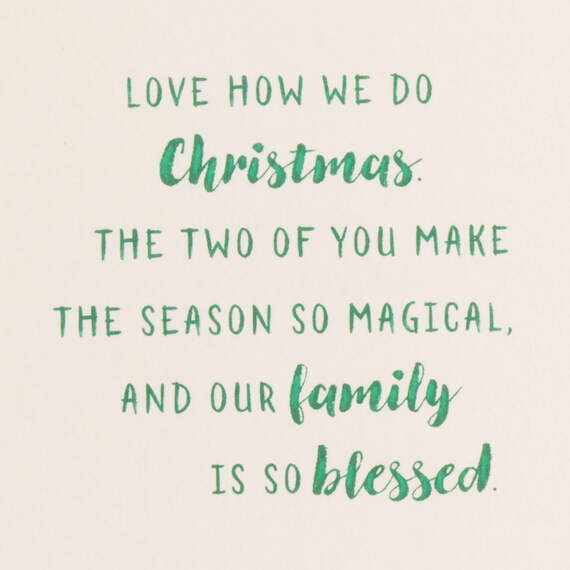 You Two Make the Season Magical Christmas Card for Parents, , large image number 3