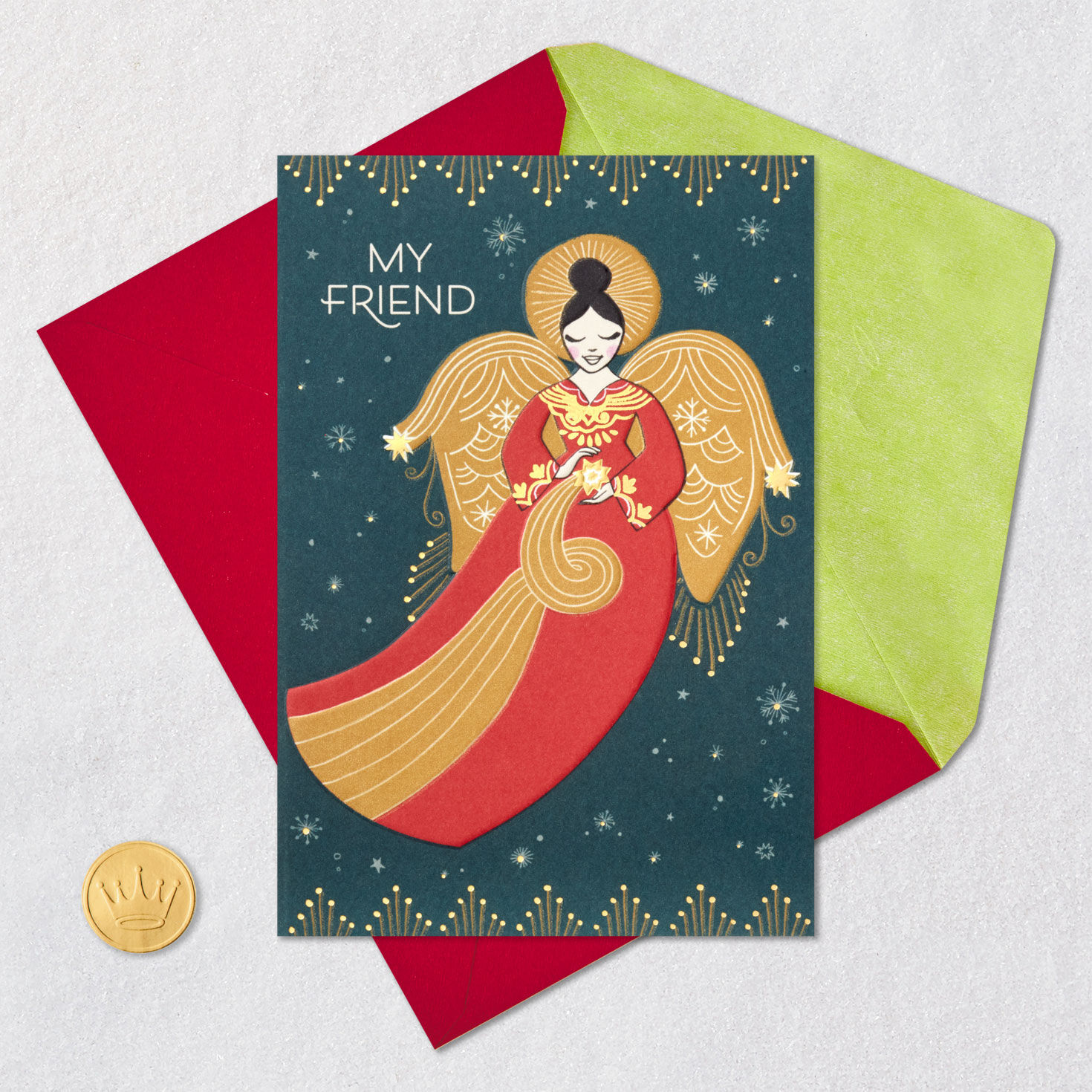 Lucky to Know You Christmas Card for Friend - Greeting Cards | Hallmark