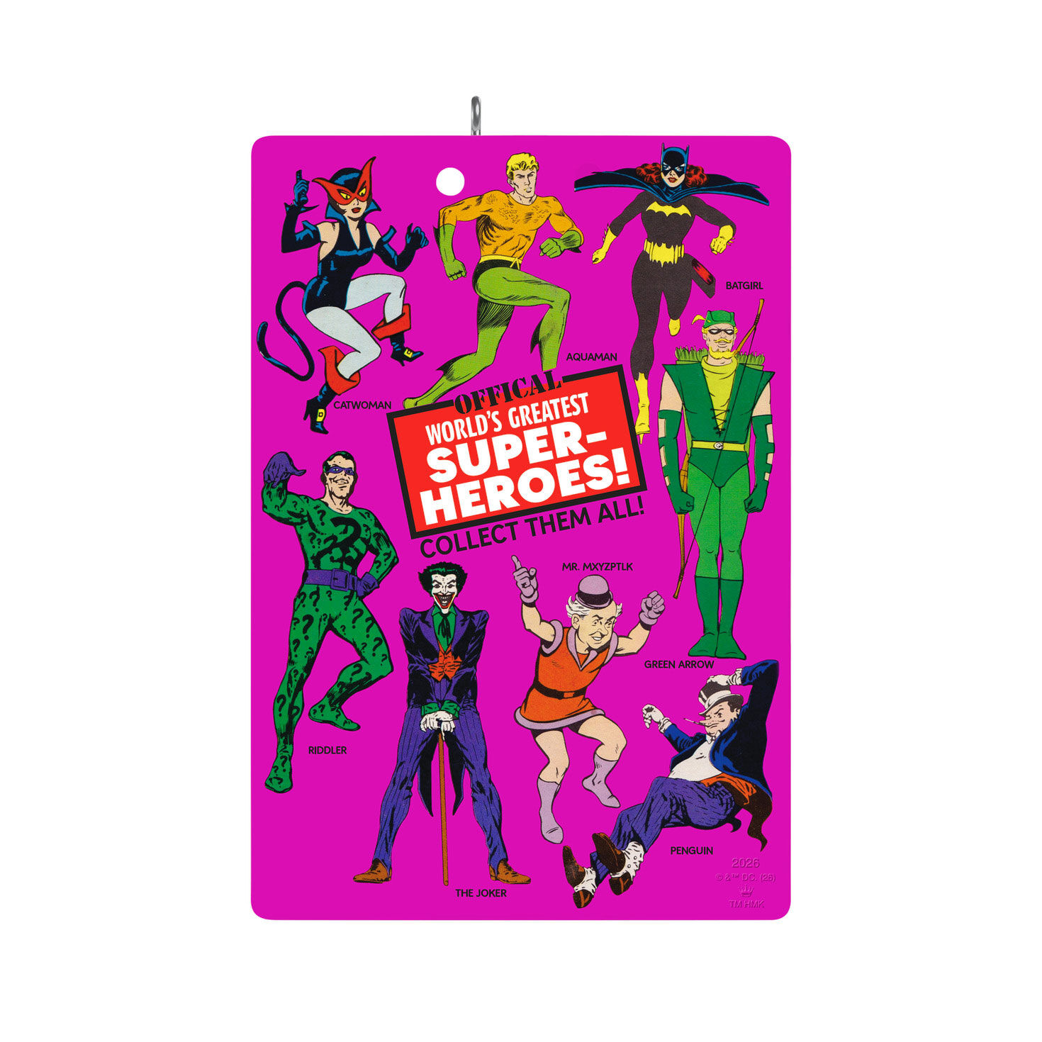 DC Batman Vintage Figure Keepsake Ornament Back image number 6