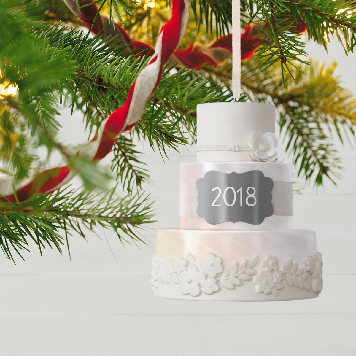 New Life Together Wedding Cake 2018 Porcelain Ornament ...