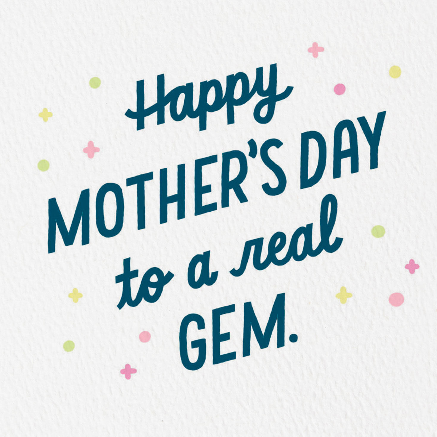 Pink and Lime Green Crystals Mother's Day Card  image number 2