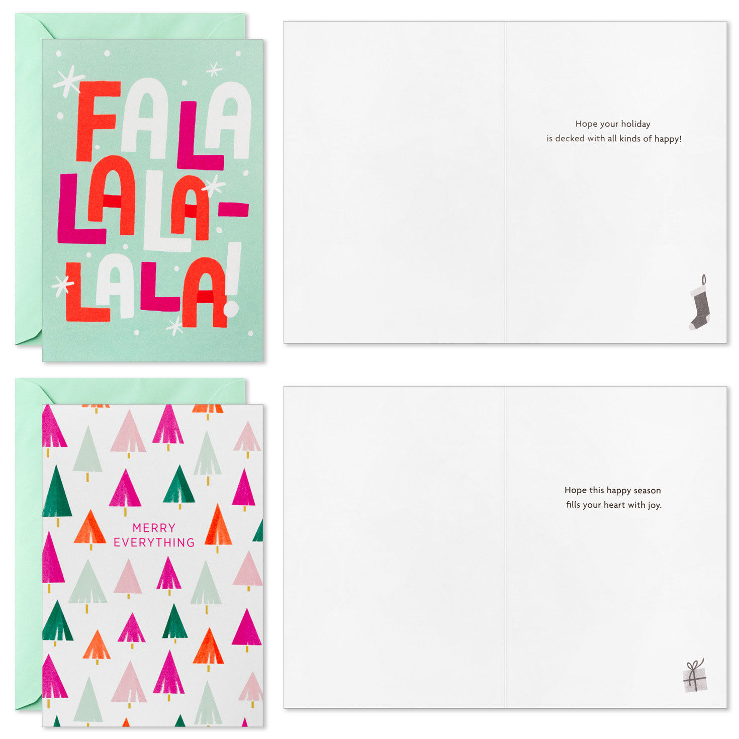 Neon Fun Boxed Christmas Card Assortment Card Front with Sentiment image number 4