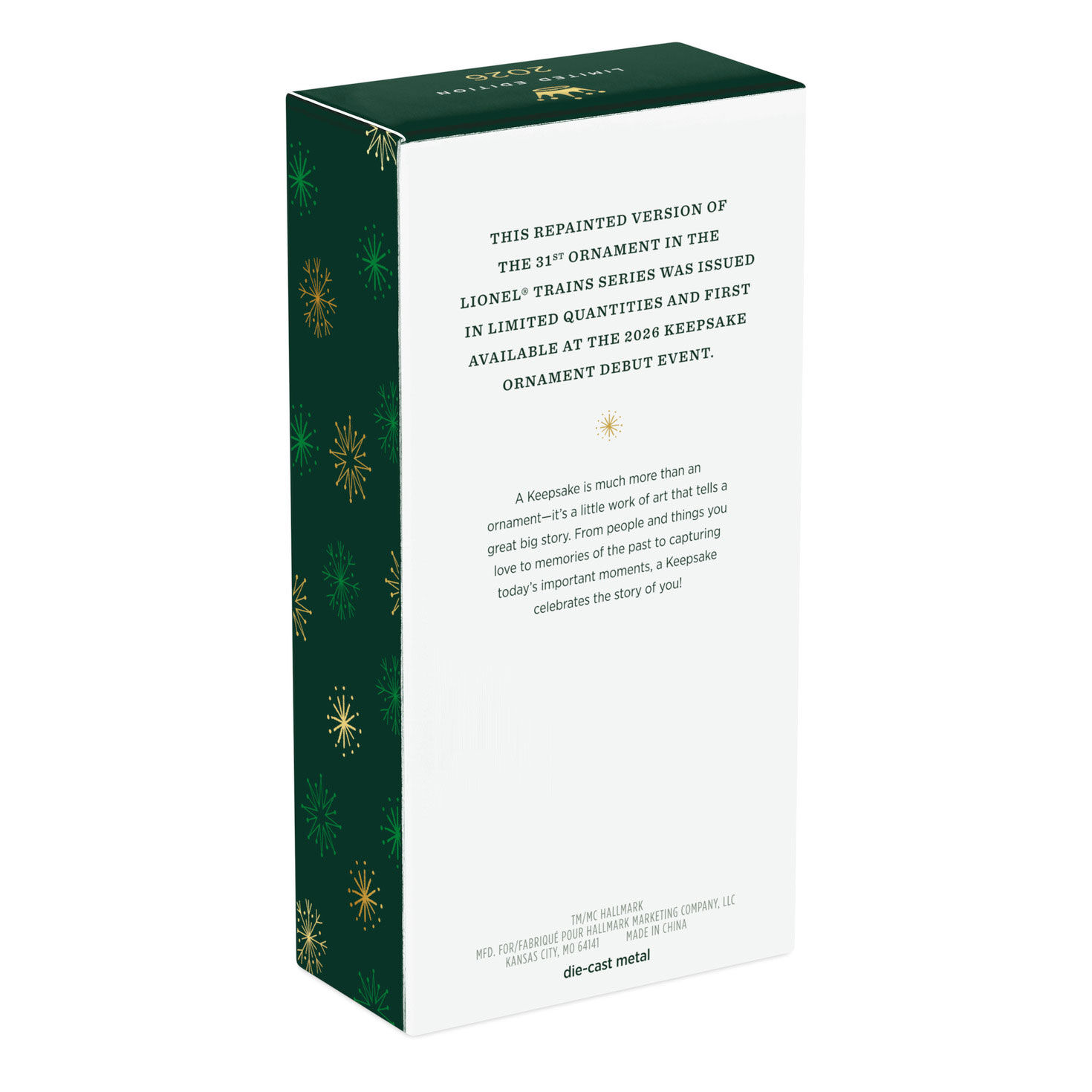 Lionel Red Blue Gold Train Engine Ornament  image number 8