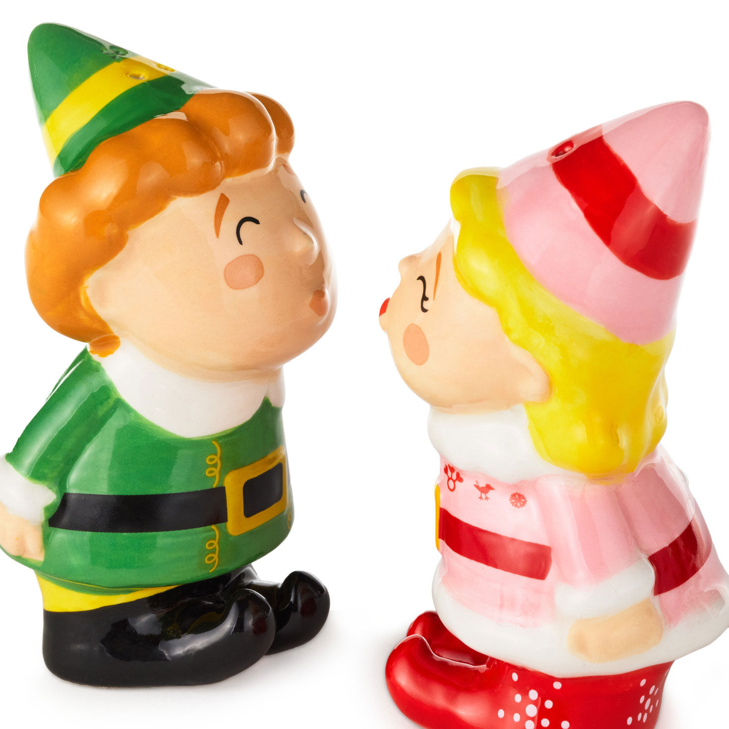 Buddy and Jovie Elf Salt and Pepper Shakers upclose view image number 3