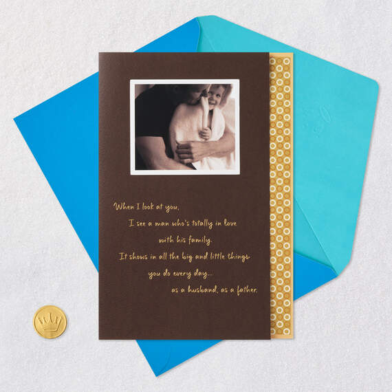 So Happy to Be Sharing Life With You Father's Day Card for Husband, , large image number 5