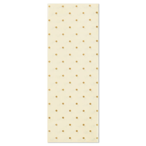Mini Gold Polka Dots Tissue Paper, 6 sheets, 