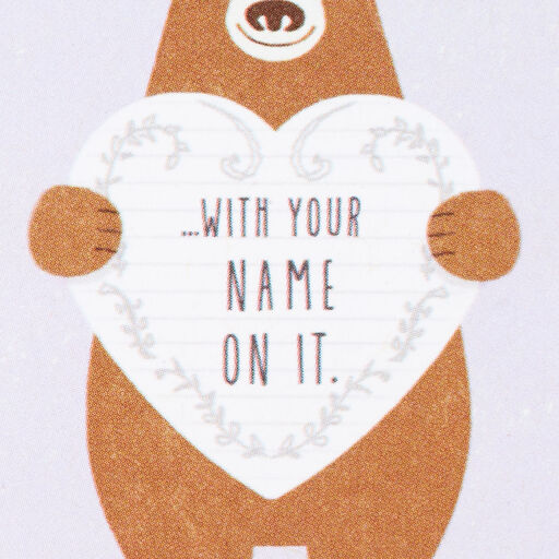 3.25" Mini Bear Hug Thinking of You Card, 