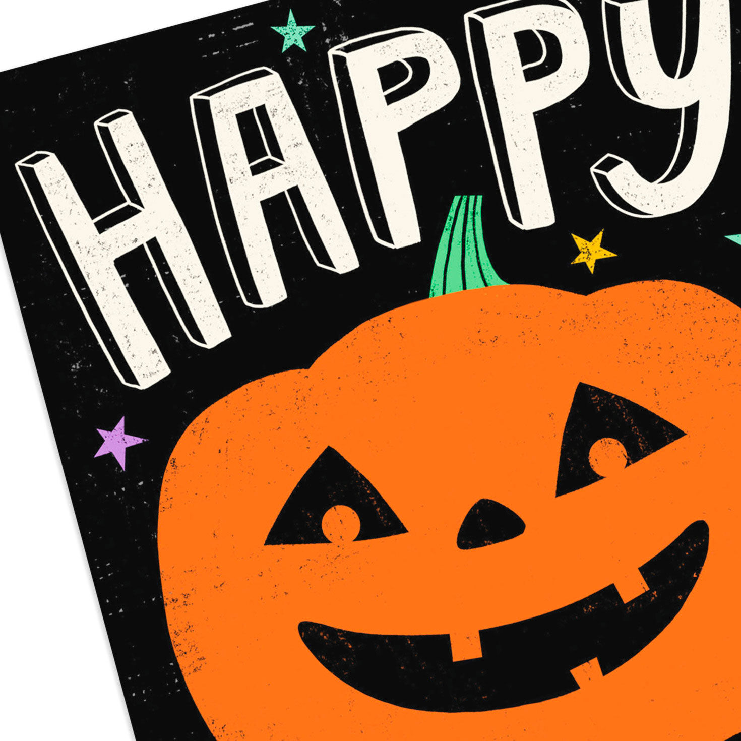 Jack-o'-Lantern on Black Halloween Cards Pack Cover Detail image number 4